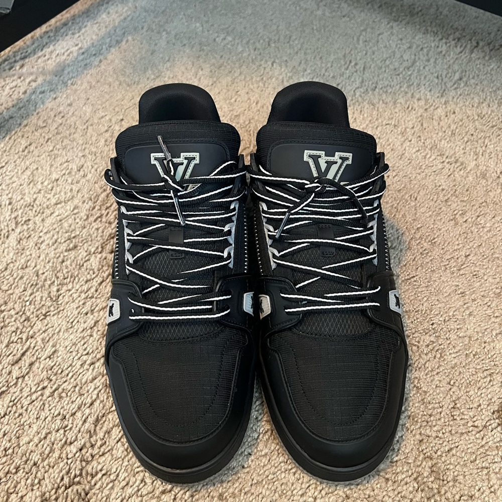 Louis Vuitton Black and White Sneakers